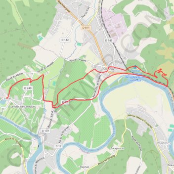 Caillac-La Vierge GPS track, route, trail