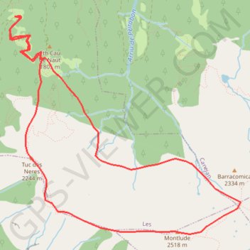 Pic de Montlude (2518m) - 05/08/2017 GPS track, route, trail
