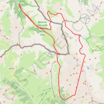 Tour Viso GPS track, route, trail