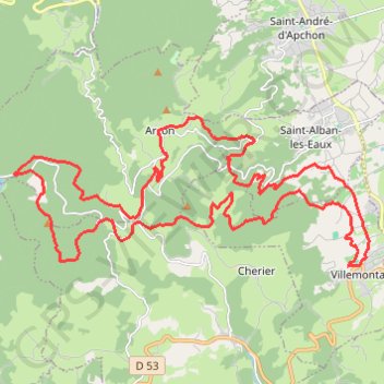 Randonnée Villemontoise - Villemontais GPS track, route, trail