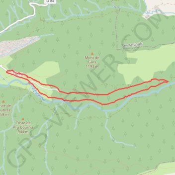 Vallée de l'Estéron GPS track, route, trail