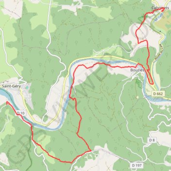 Cabreret - Pasturat - Chemin de Saint-Jacques-de-Compostelle GPS track, route, trail