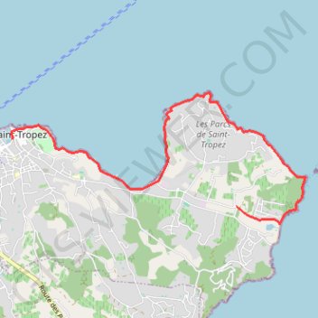 Lou Riou Saint Tropez GPS track, route, trail