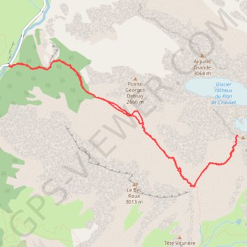 Tête d'aval ou de Chauvet - Ubaye GPS track, route, trail