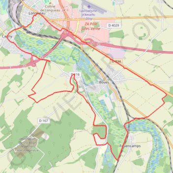 La rando du Père Noël - Longueau GPS track, route, trail