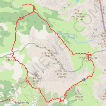 Rochers de Saint-Ours GPS track, route, trail