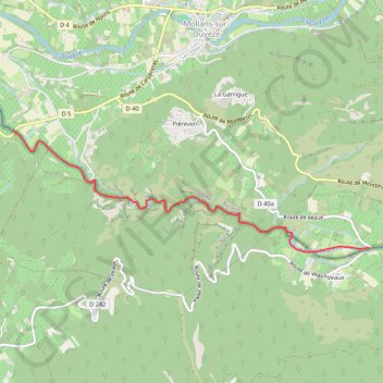 Baronnies - Toulourenc - Aval Veaux GPS track, route, trail
