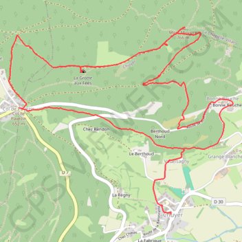 Le Mont Ministre - Chuyer GPS track, route, trail