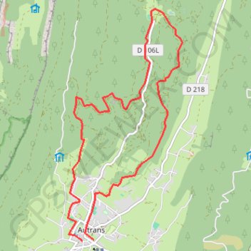 Randonnée au plateau de Gèves vers Autrans (Vercors) GPS track, route, trail