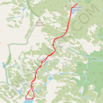 Bezbog Hut - Popovo Lake - Bezbog Hut GPS track, route, trail