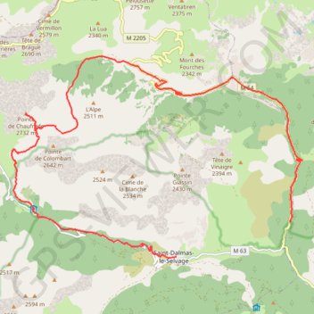 Colde Colombart GPS track, route, trail