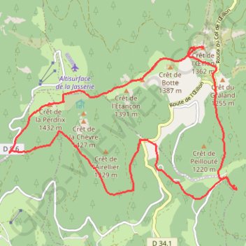 Massif du Pilat (42) GPS track, route, trail
