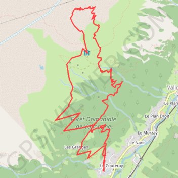 Le Charmoz GPS track, route, trail