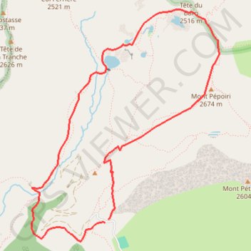 Rando Valdeblore Pepoiri GPS track, route, trail