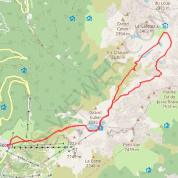 Boucle des lacs Roberts, David, Longet GPS track, route, trail