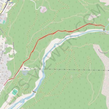 Source de l'Arveyron GPS track, route, trail
