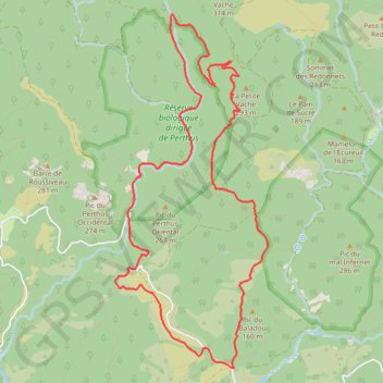 Ravin et col du Perthus GPS track, route, trail