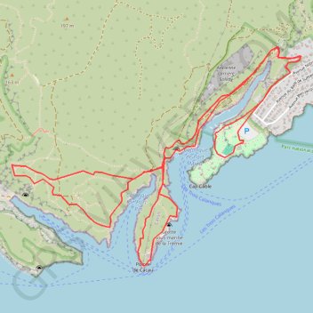 Calanques - Port-Miou - Port-Pin - Envau GPS track, route, trail