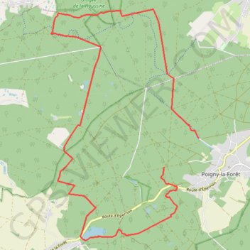 Poigny GPS track, route, trail